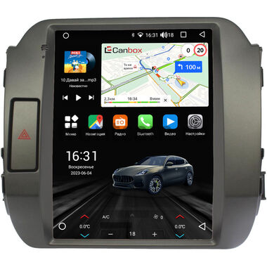 Kia Sportage 3 (2010-2016) (для авто без усилителя) Canbox M-Line (Tesla style) 9.7 дюймов 2/32 5620-1312-201 на Android 10 (4G-SIM, DSP, QLed)