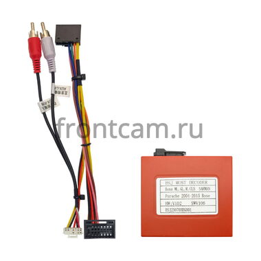 Canbox A84 адаптер оптики в Mercedes-Benz ML w164, GL x164 / Audi / BMW / Porsche / Volkswagen Touareg (can BSJ MOST AMP, Bose, Harman)