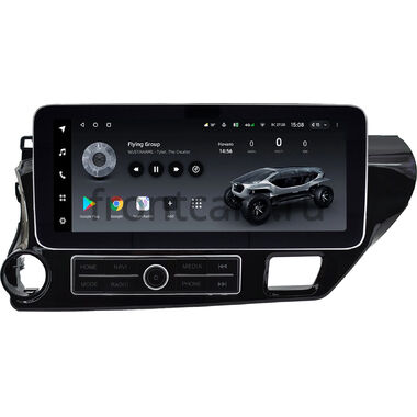 Toyota Hilux 8 2015-2026 (для авто без усилителя, левый руль) 12.3 дюйма Teyes LUX ONE (Round Corner) 6/128 RM-0727 на Android 10 (4G-SIM, 6/128, DSP, QLed) Mercedes Style