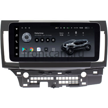 Mitsubishi Lancer 10 2007-2017 (для авто без Rockford) 12.3 дюйма Teyes LUX ONE (Round Corner) 6/128 RM-1021 на Android 10 (4G-SIM, 6/128, DSP, QLed) Mercedes Style