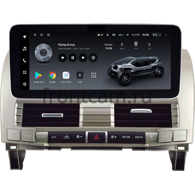 Lexus RX 300, RX 330, RX 350, RX 400h 2003-2009 (для любой комплектации, золотистая) 12.3 дюйма Teyes LUX ONE (Round Corner) 6/128 RM-0932 на Android 10 (4G-SIM, 6/128, DSP, QLed) Mercedes Style
